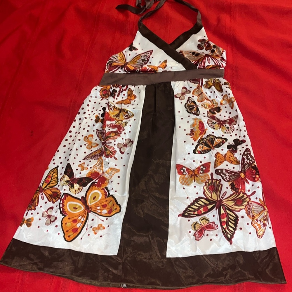Butterfly Halter Dress